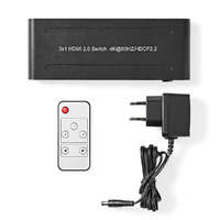 Nedis HDMI ™ Switch | 3-Port port(s) | 3x HDMI™ Bemenet | 1x HDMI™ Kimenet | 4K@60Hz | 18 Gbps | Távvez...