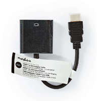 Nedis HDMI™ kábel | HDMI™ Csatlakozó | VGA Aljzat | 1080p | Nikkelezett | 0.20 m | Egyenes | PVC | Feke...