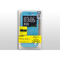 Remax Oldalra nyíló tok HTC One M8 Remax Youth kék