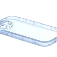 YooUp Lekerekített átlátszó TPU telefontok iPhone 12 Pro 6.1 colos YooUp Rounded Transparent kék