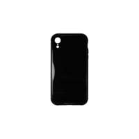 Nonbrand Mágneses abszorpciós átlátszó tok iPhone XR Luxury fekete kerettel
