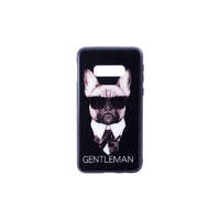 Nonbrand Üveges hátlappal rendelkezó telefontok Gentlemen kutyás mintával fekete háttérrel Samsung Galaxy...