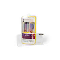PhoneMax Karc és ütésálló fólia fehér szélekkel Samsung Galaxy S8 Plus G9550 Pet Nano Slim UV fényre szilá...