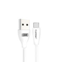 Earldom Töltő és adatkábel USB/Type-C csatlakozóval 3A 1.2 méter Earldom EC-087C fehér