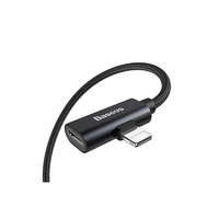 Baseus USB-Lightning M/F töltő és adatkábel 2A 1 méter Baseus Entertaining Audio fekete
