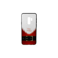 Nonbrand Üveges hátlappal rendelkezó telefontok mikulás szakáll mintával (Karácsonyi) Samsung Galaxy S9 Pl...