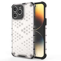 Hurtel Honeycomb tok iPhone 14 Pro Armor hibrid tok átlátszó