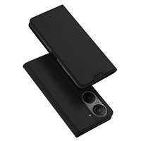 Dux Ducis Dux Ducis Skin Pro tok Asus Zenfone 9 flip cover kártya pénztárca állvány fekete