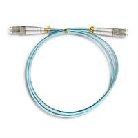 Qoltec Qoltec 54075 száloptikás kábel 1 M LC/UPC OM3 Türkizkék