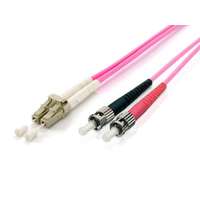 Equip Equip 255545 LC/ST, OM4, 5m lila száloptikai patch kábel