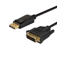 Elmak Savio CL-106 video átalakító kábel 1,8 M DisplayPort DVI Fekete