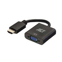 ACT ACT AC7535 video átalakító kábel 0,23 M HDMI A-típus (Standard) VGA (D-Sub) Fekete
