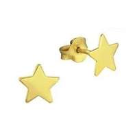  Aranyozott csillag ezüst stift fülbevaló, 1 pár - 925 ezüst gyerek ékszer- 34840