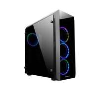 Chieftec Chieftec ház scorpion gl-02b-op atx, 4xrgb ventillátor + rgb control hub, tápegység nélkül, edzet...