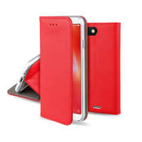 TFO Smart magnet Apple iPhone 14 Plus (6.7) oldalra nyíló mágneses könyv tok szilikon belsővel piros