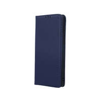 Gegeszoft Genuine Leather Apple iPhone 13 Mini (5.4) oldalra nyíló mágneses bőrhatású könyv tok szilikon belsővel kék