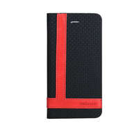 Astrum Astrum MC590 TEE PRO mágneszáras Samsung G920F Galaxy S6 könyvtok fekete-piros