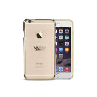 Astrum Astrum MC300 keretes korona mintás, Swarovski köves Apple iPhone 6/6S hátlapvédő arany