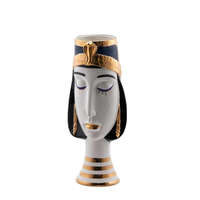 EDG S.R.L Váza egyiptomi fej porcelán 45x18cm