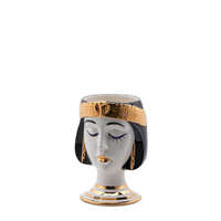 EDG S.R.L Váza egyiptomi fej porcelán 26x18cm