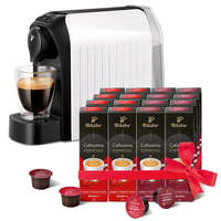 Tchibo Tchibo Cafissimo Easy White kapszulás kávéfőző +Caf. Espresso Elegant Aroma 8x10db + Caf. Espress...