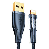 Joyroom Joyroom gyorstöltő kábel intelligens kapcsolóval USB-A - Lightning 2.4A 1.2m fekete (S-UL012A3)