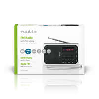 Nedis Nedis FM Rádió PLL Tuner 3,6 W USB és microSD MP3 lejátszó | Fekete / Fehér - RDFM2100WT