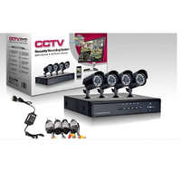 Glo Jortan Komplett megfigyelő rendszer - 4 db biztonsági kamera + vezérlőközpont online nézhető HD f...