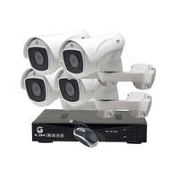 Glo Pro Vision FULL HD komplett 4 kamerás megfigyelő rendszer 5,0MP-s PTZ kamera 4 db IP Kamerás Rend...