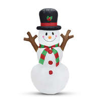 Family Christmas Phenom karácsonyi Felfújható hóember - 160 cm - IP44 - 1 LED - hálózati - 58060G kültéri felfújha...