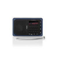 Nedis Nedis FM Rádió PLL Tuner 3,6 W USB és microSD MP3 lejátszó | Fekete / kÉK - RDFM2100BU