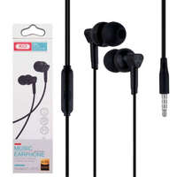 XO Vezetékes fülhallgató, stereo headset XO EP33 3.5 mm-es Jack csatlakozóval fekete