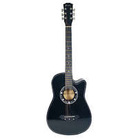 IdeallStore Klasszikus gitár, 4/4 méret, Cutaway Country, 95 cm, fekete