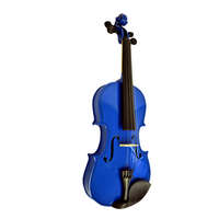 IdeallStore IdeallStore® klasszikus hegedű, 4/4-es méret, fa, kék, anyagból készült tok