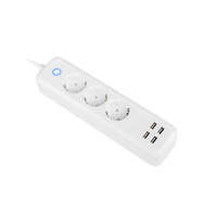  Lanberg SM01-WPS34 Smart WiFi túlfeszültség védő - elosztó 10A 4x USB 2.1A