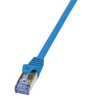 Logilink LogiLink Patch kábel PrimeLine, Cat.6A, S/FTP, kék, 0,5 m
