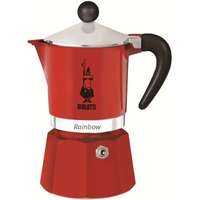 Bialetti Bialetti 4962 Rainbow 3 személyes piros kotyogós kávéfőző