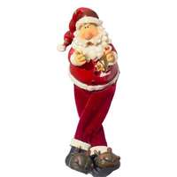 OEM 3 db karácsonyi figura készlet, Mikulás, Rudolf a rénszarvas, Hóember, poliészter, textil, 12x7x2...
