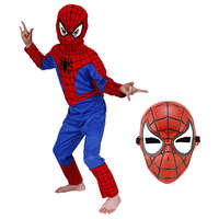 KidMania Pókember jelmez és maszk készlet fiúknak 120-130 cm 7-9 éves korig