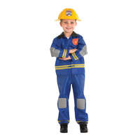 OEM Gyermek tűzoltó jelmez 128 cm 7-8 éves korig
