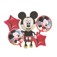 OLMA Csokor 5 léggömb Mickey Mouse Party fólia, 75 x 45 cm, 5 db