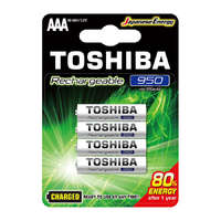 Toshiba TOSHIBA Ni-Mh Akkumulátor AAA 950mAh 1,2V 4db/bliszter (BAT-TOS01)