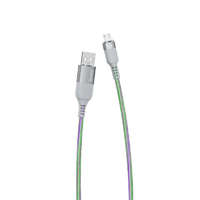 OEM Kábel: DUDAO L9X - USB / MicroUSB világító LED adatkábel, (5A) 1m