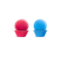 Ibili 100 darabos készlet Ibili muffin formák, papír, 7,5x3,5 cm, kék/rózsaszín