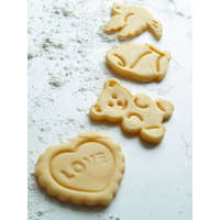 Ibili 4 darabos Valentin-napi süti kivágó készlet Ibili-Accessories, műanyag, 5 cm, több színű