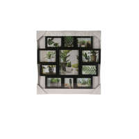 Excellent Houseware Home&Styling Collection képkeret, polipropilén/üveg, 61x62x2,5 cm, 11 fénykép, fekete