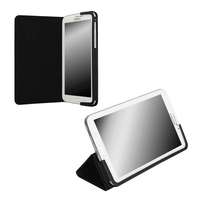 Krusell KRUSELL MALMÖ bőr hatású tok (FLIP, asztali tartó funkció) FEKETE [Samsung Galaxy Tab4 7.0 3G (SM-T231)]