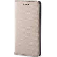 Nonbrand Huawei P Smart (2020), Oldalra nyíló tok, stand, Smart Magnet, arany (91929)