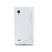 TokShop LG Optimus L9 P760, TPU szilikon tok, S-Line, fehér