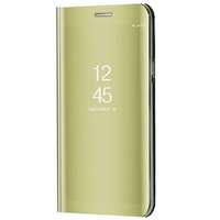 TokShop Huawei Mate 40, Oldalra nyíló tok, hívás mutatóval, Smart View Cover, arany (utángyártott) (94687)